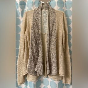 Maurice’s Knit Cardigan, Black/Cream, Size M - image 1